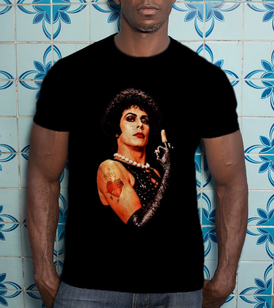 Dr Frank N Furter Rocky Horror Picture Show Boss Heart Tattoo T-Shirt
