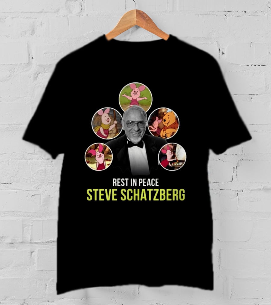 Rest In Peace Steve Schatzberg The Beloved Voice Of Piglet With Classic Piglet Images T-Shirt