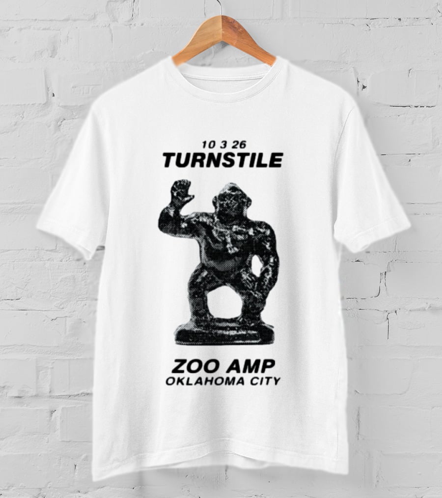 10326 Turnstile Zoo Amp Oklahoma City Gorilla Statue T-Shirt