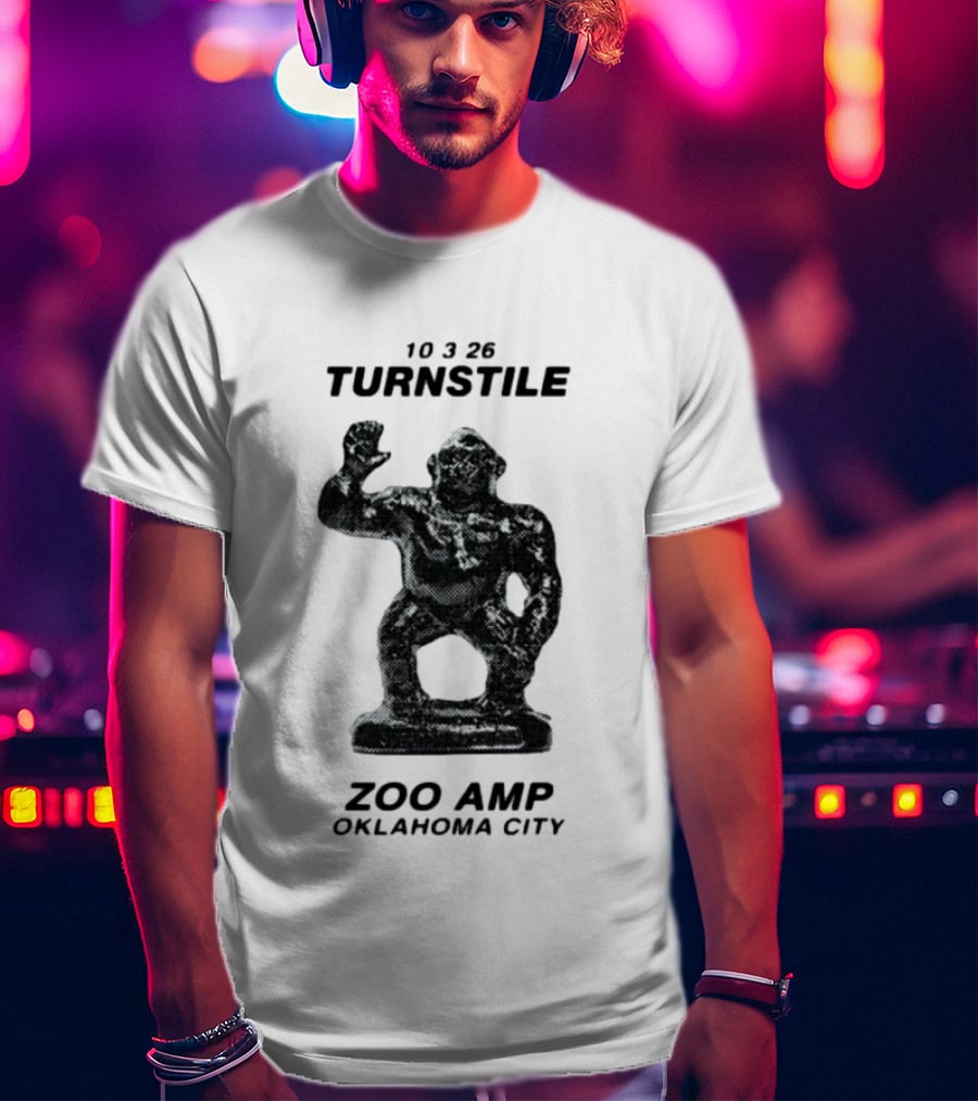 10326 Turnstile Zoo Amp Oklahoma City Gorilla Statue T-Shirt