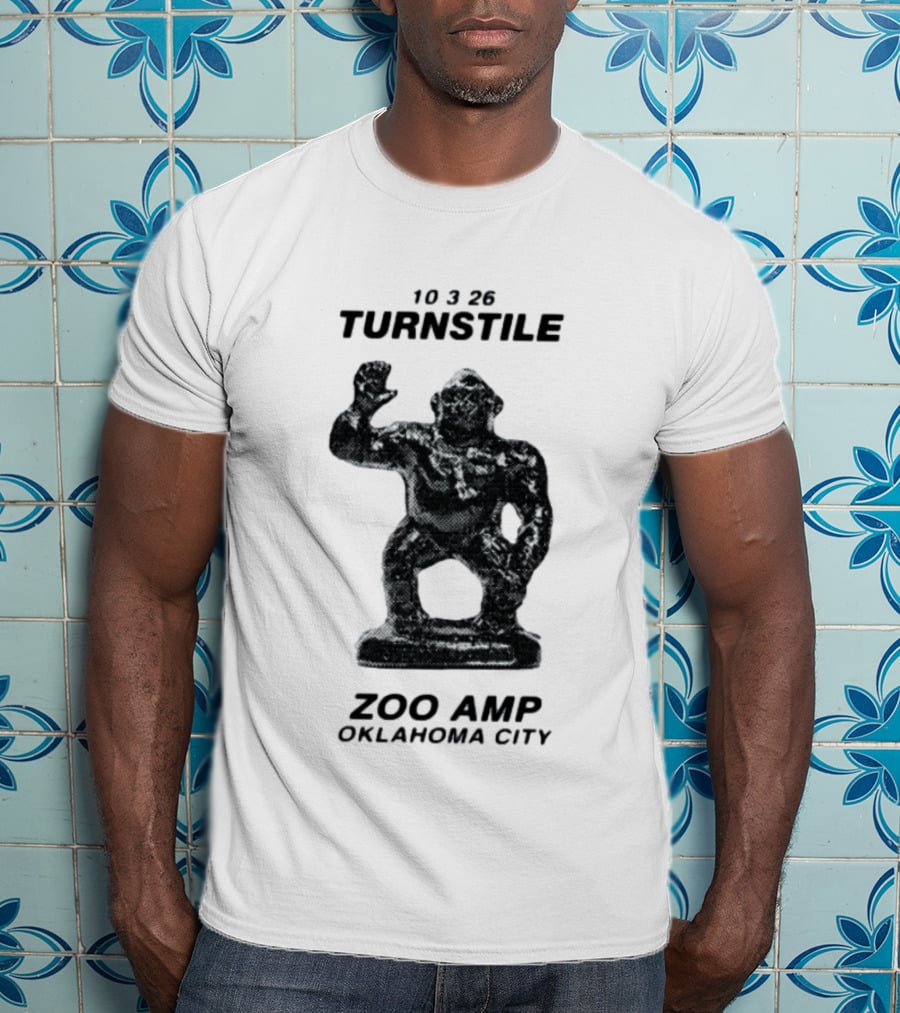 10326 Turnstile Zoo Amp Oklahoma City Gorilla Statue T-Shirt
