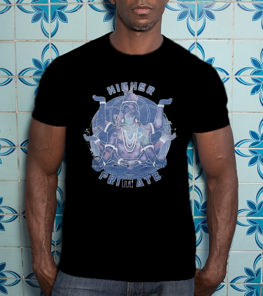 Higher Primate Shiva Meditation Galaxy Spiritual T-Shirt