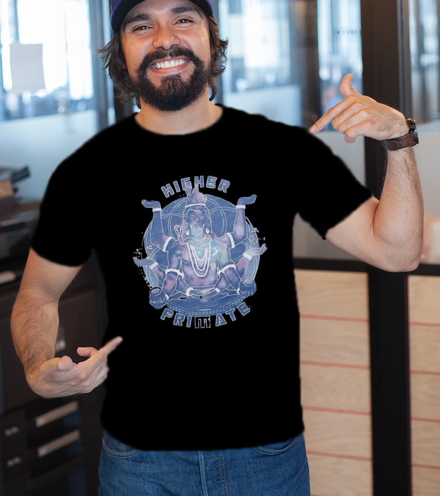 Higher Primate Shiva Meditation Galaxy Spiritual T-Shirt