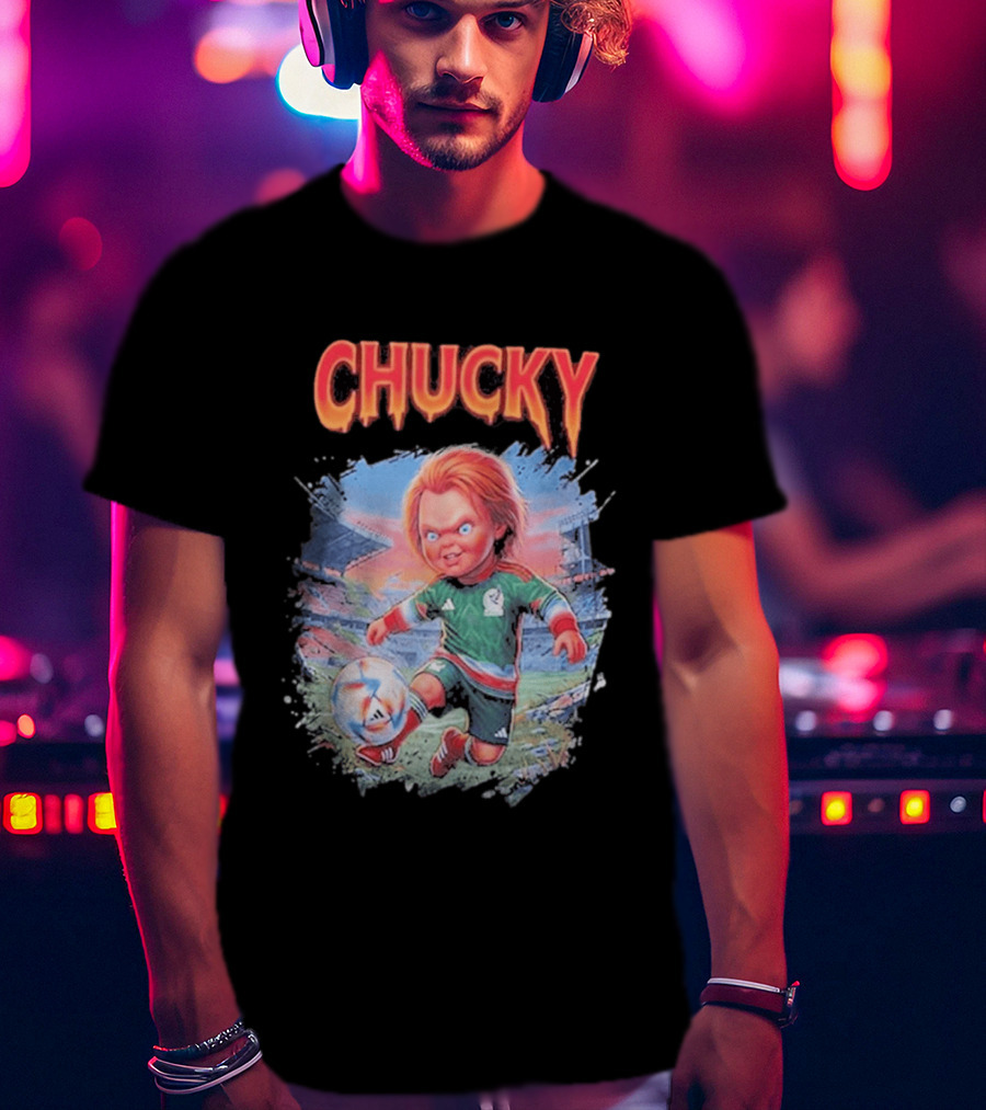 Chucky In Mexico Soccer Halloween House Of Tees T-Shirt