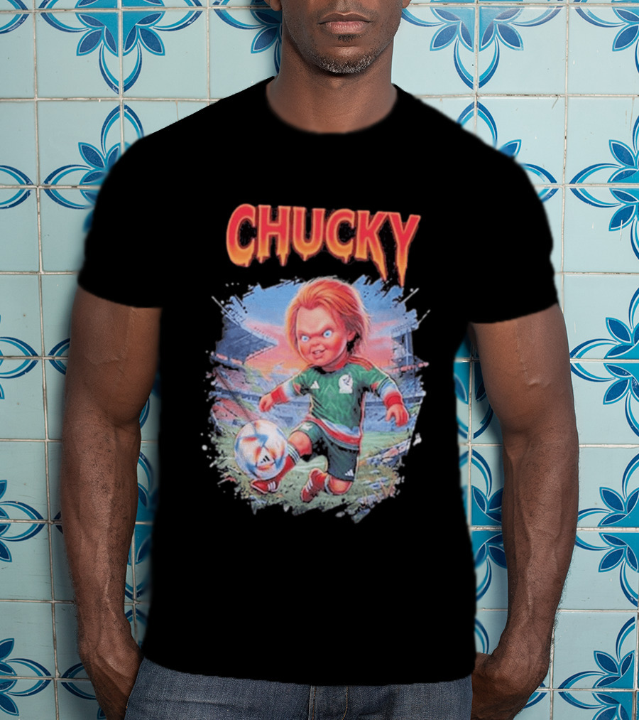 Chucky In Mexico Soccer Halloween House Of Tees T-Shirt