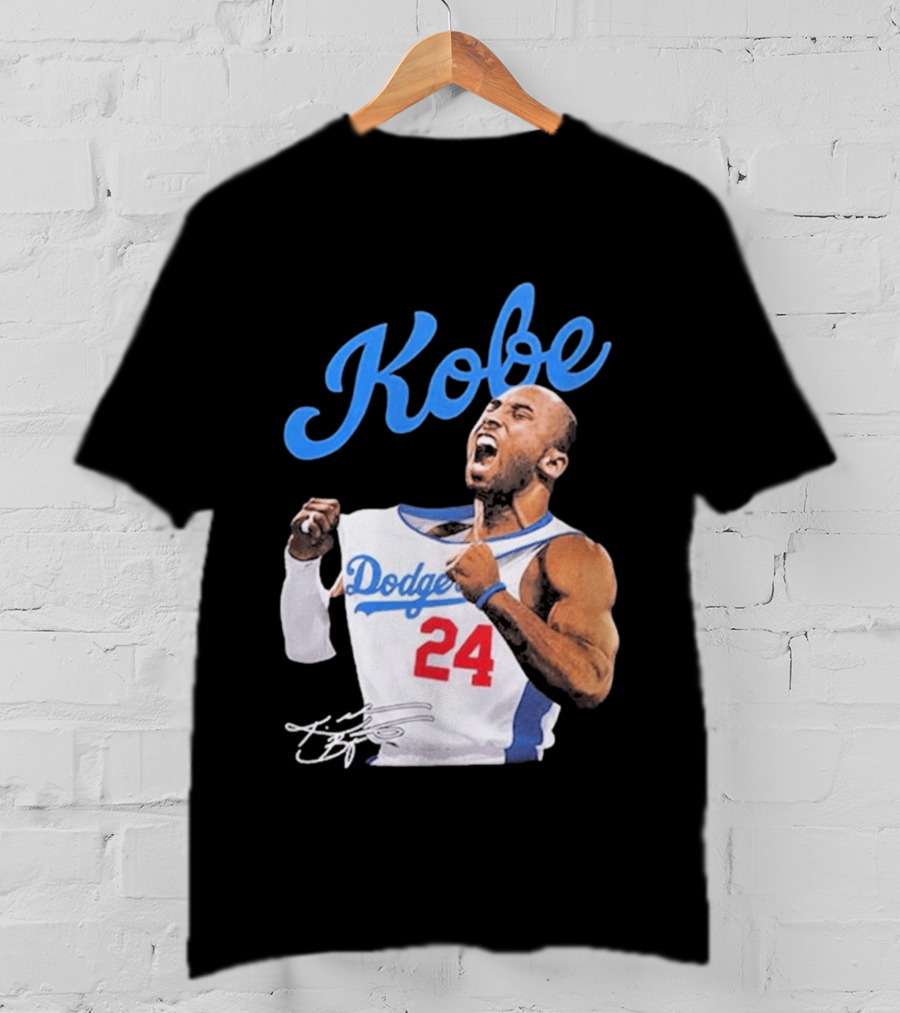 House Of Tees Kobe Bryant Dodgers 24 Jersey Image T-Shirt