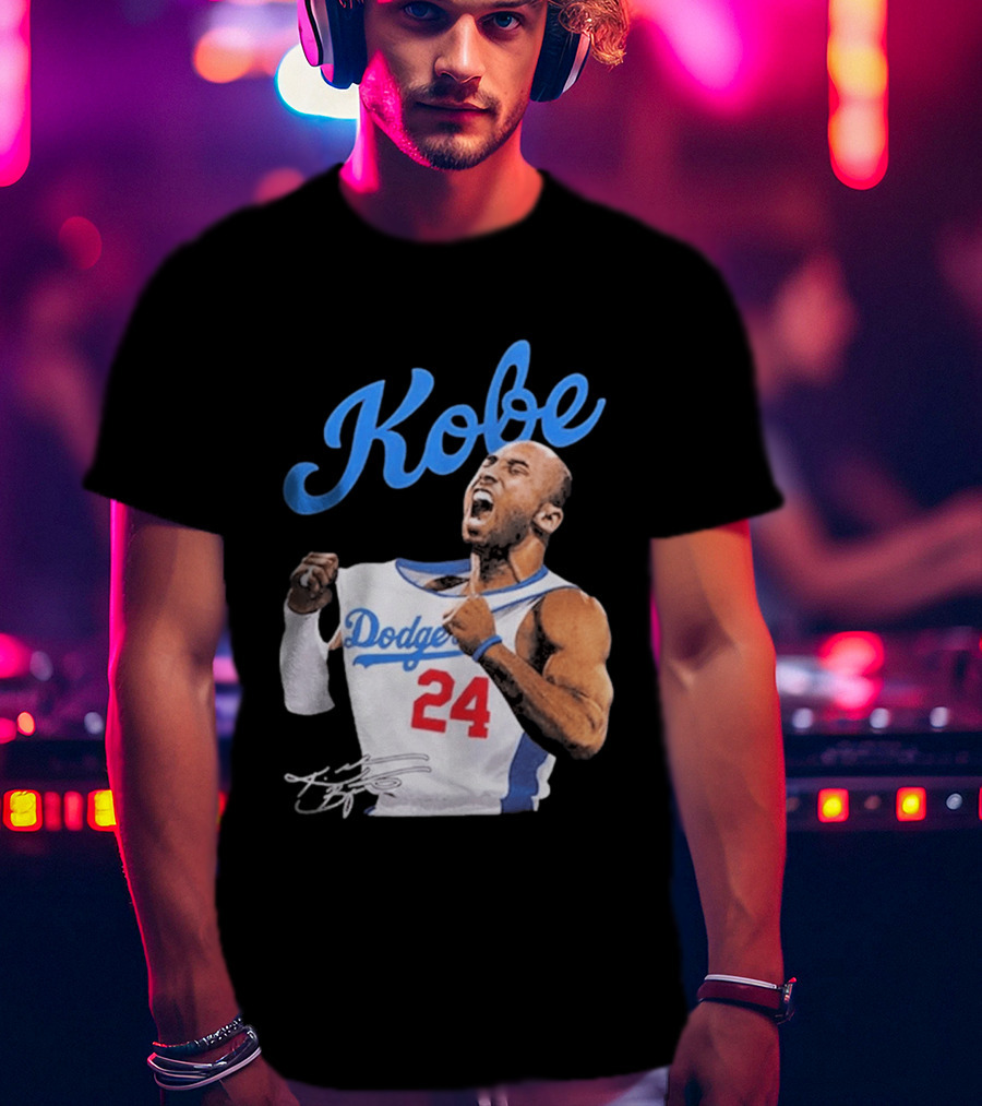 House Of Tees Kobe Bryant Dodgers 24 Jersey Image T-Shirt