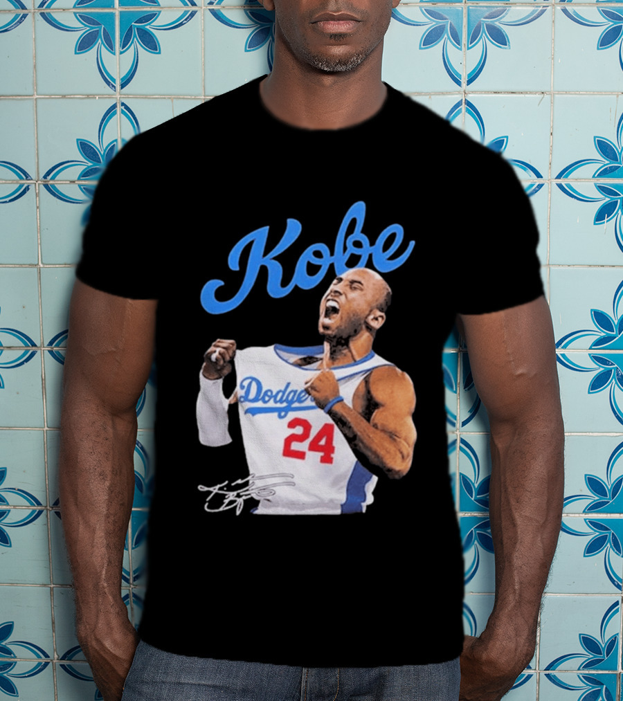 House Of Tees Kobe Bryant Dodgers 24 Jersey Image T-Shirt