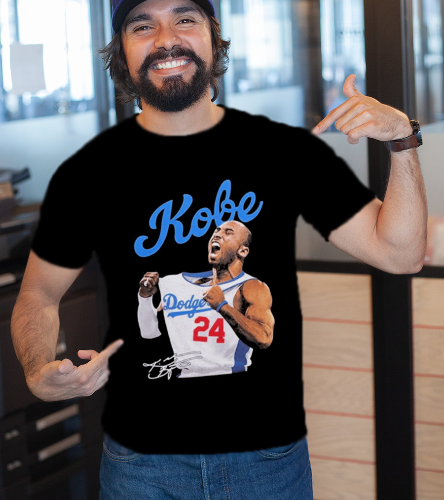 House Of Tees Kobe Bryant Dodgers 24 Jersey Image T-Shirt