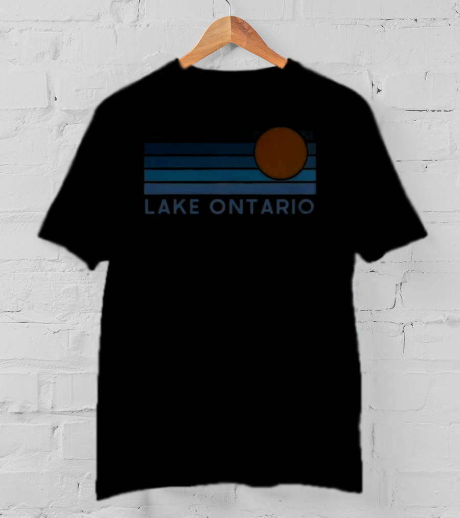 Lake Ontario Sunset Over Great Lakes Horizon T-Shirt