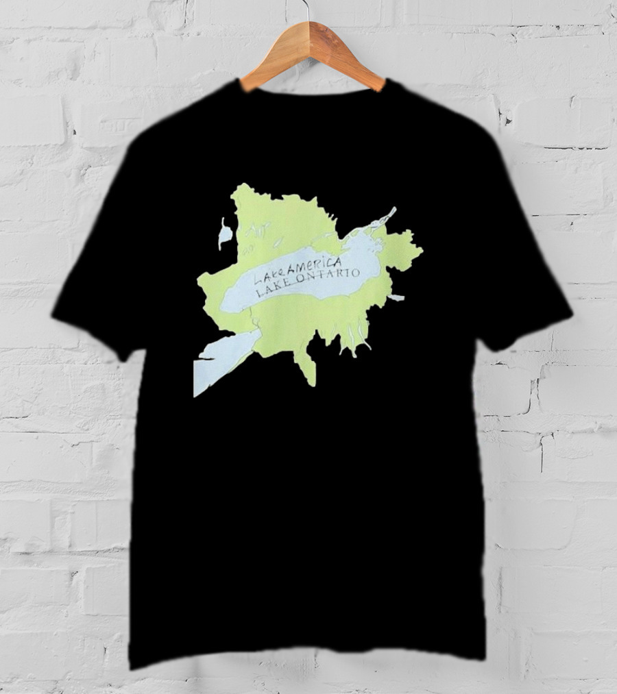 Lake America Lake Ontario Unique Map T-Shirt