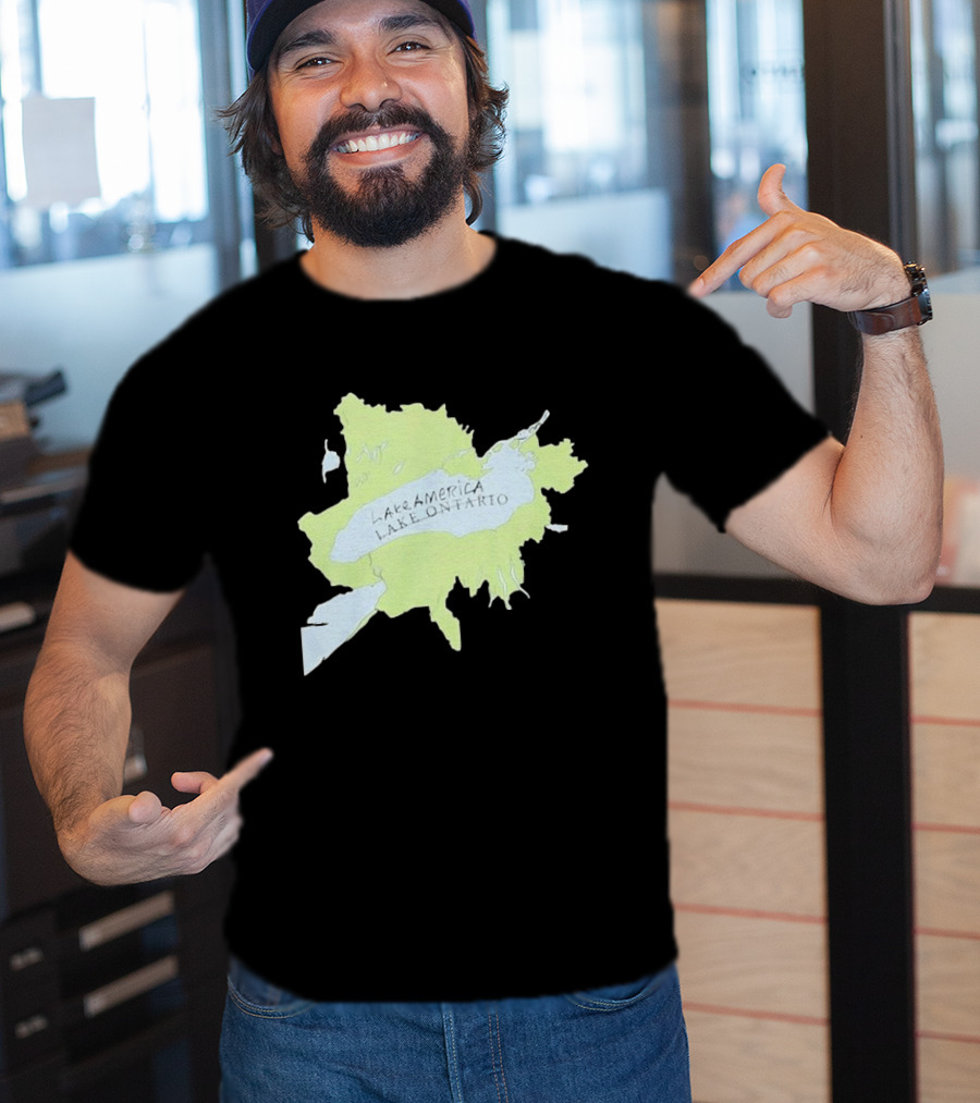 Lake America Lake Ontario Unique Map T-Shirt