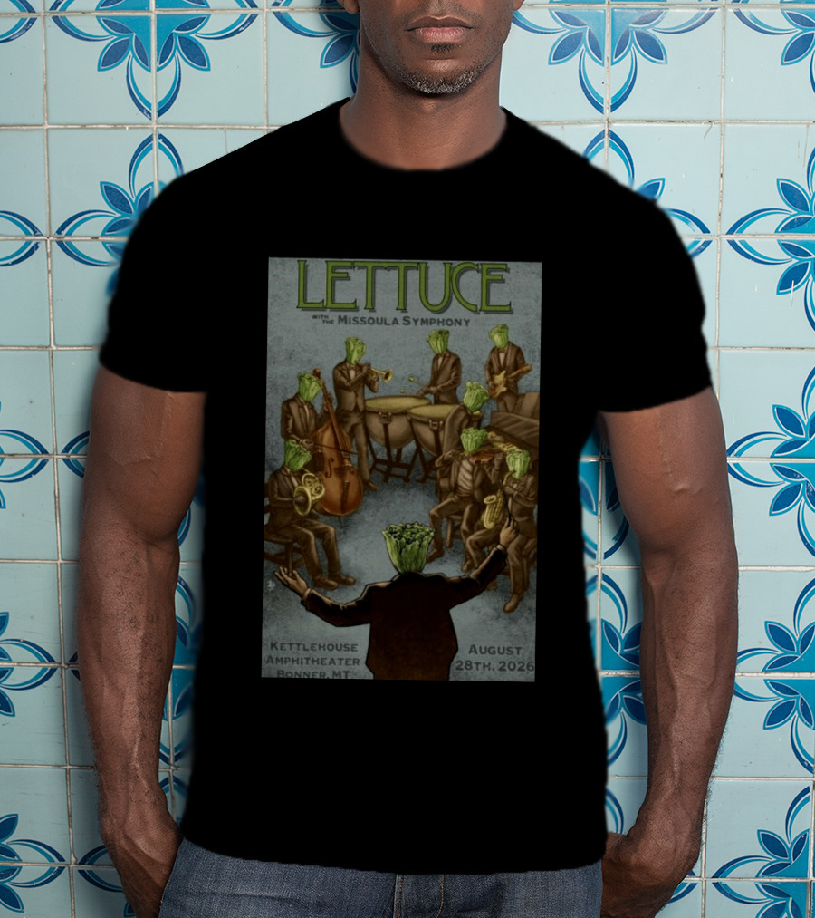 Lettuce With Missoula Symphony KettleHouse Amphitheater Bonner MT August 28 2026 T-Shirt