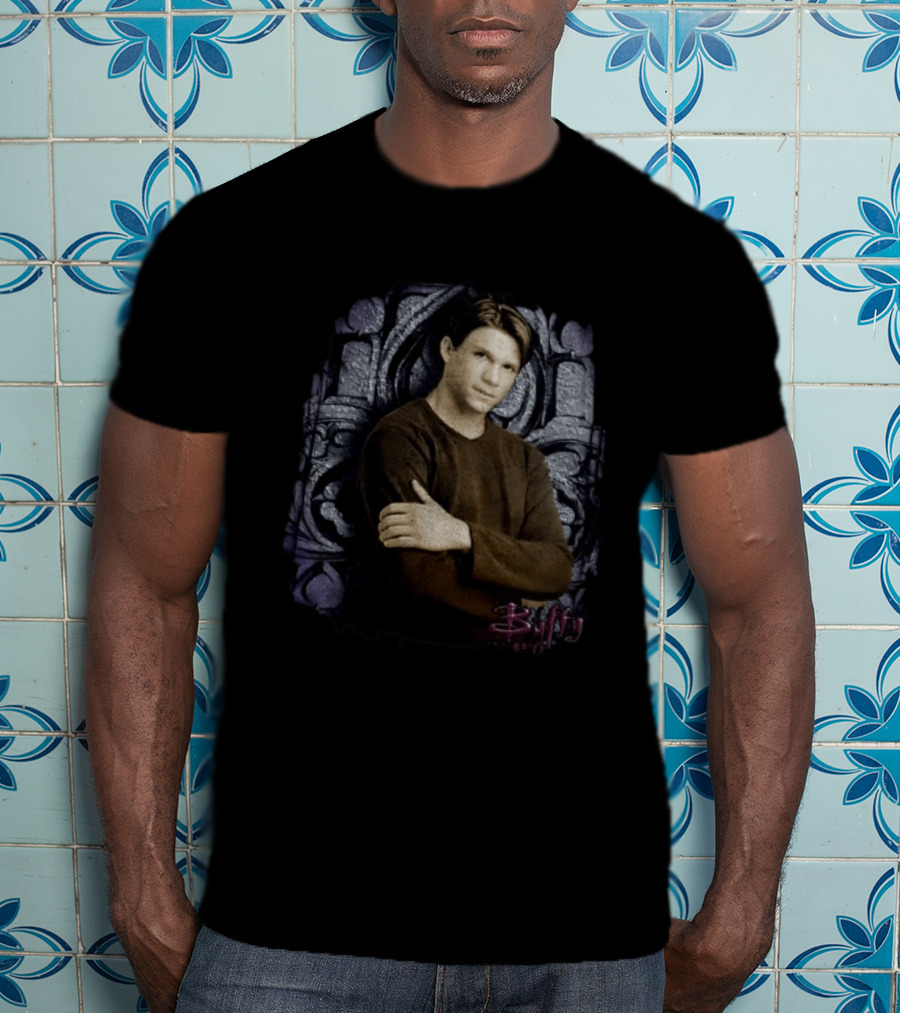 Riley Finn Marc Blucas Buffy Gothic Arch Arms Crossed T-Shirt