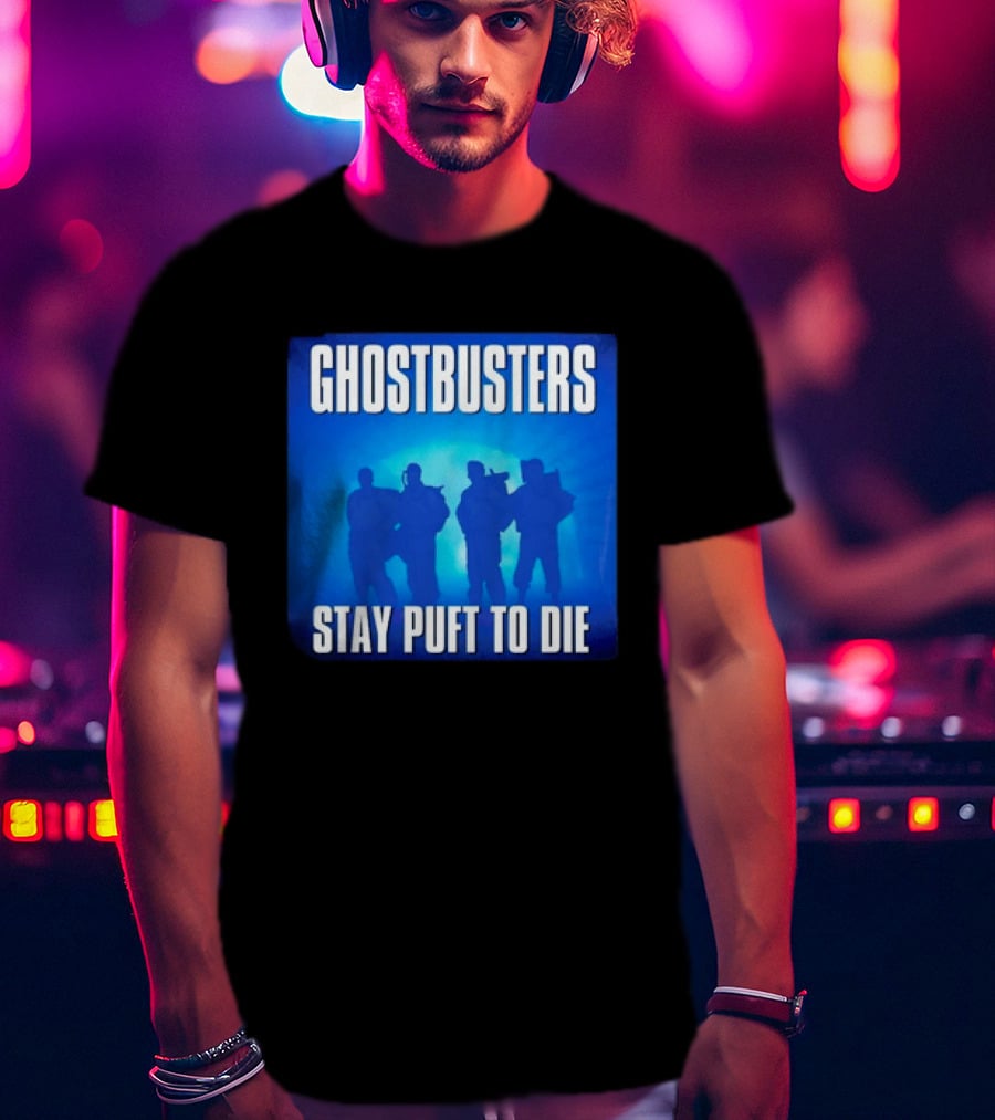 Ghostbusters Stay Puft To Die Marshmallow Man Classic Movie T-Shirt