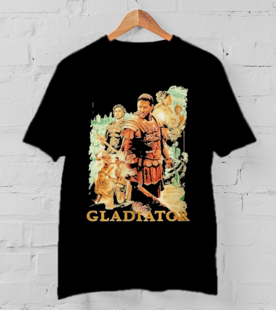 Gladiator Maximus Collage Russell Crowe Roman Warrior Epic T-Shirt
