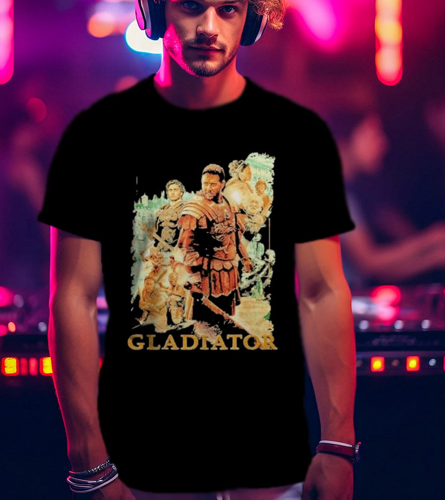 Gladiator Maximus Collage Russell Crowe Roman Warrior Epic T-Shirt