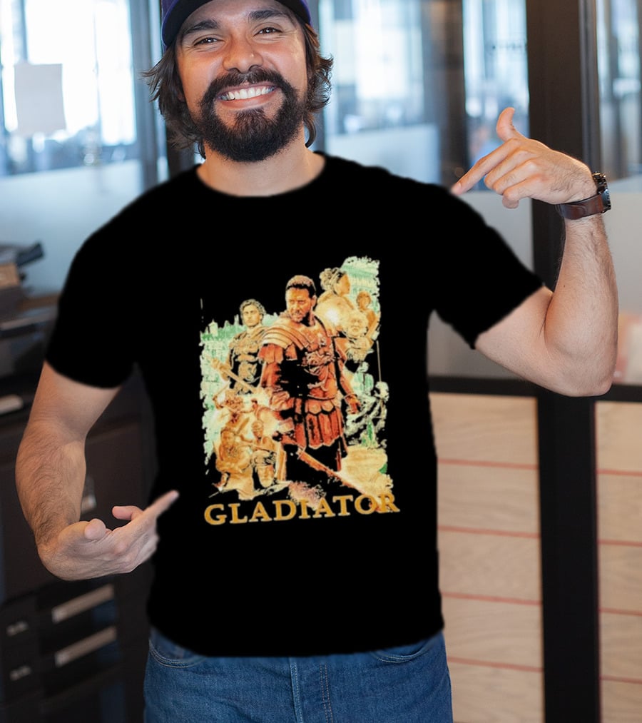 Gladiator Maximus Collage Russell Crowe Roman Warrior Epic T-Shirt