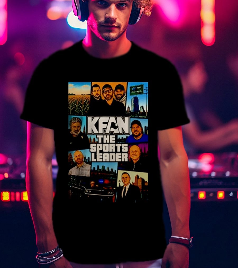 KFAN The Sports Leader Radio Personalities Illustrated T-Shirt