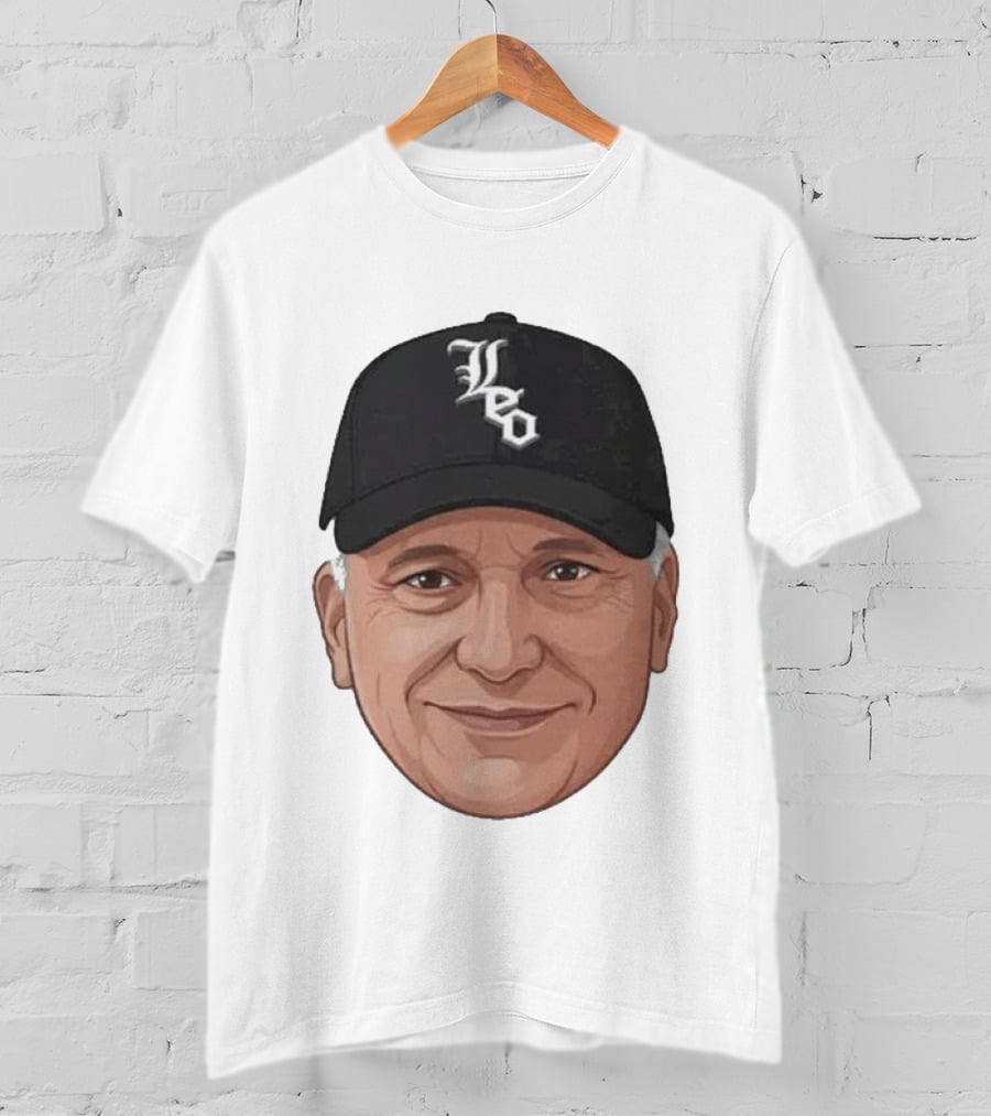 Pope Leo Face Cap Chicago White Sox T-Shirt