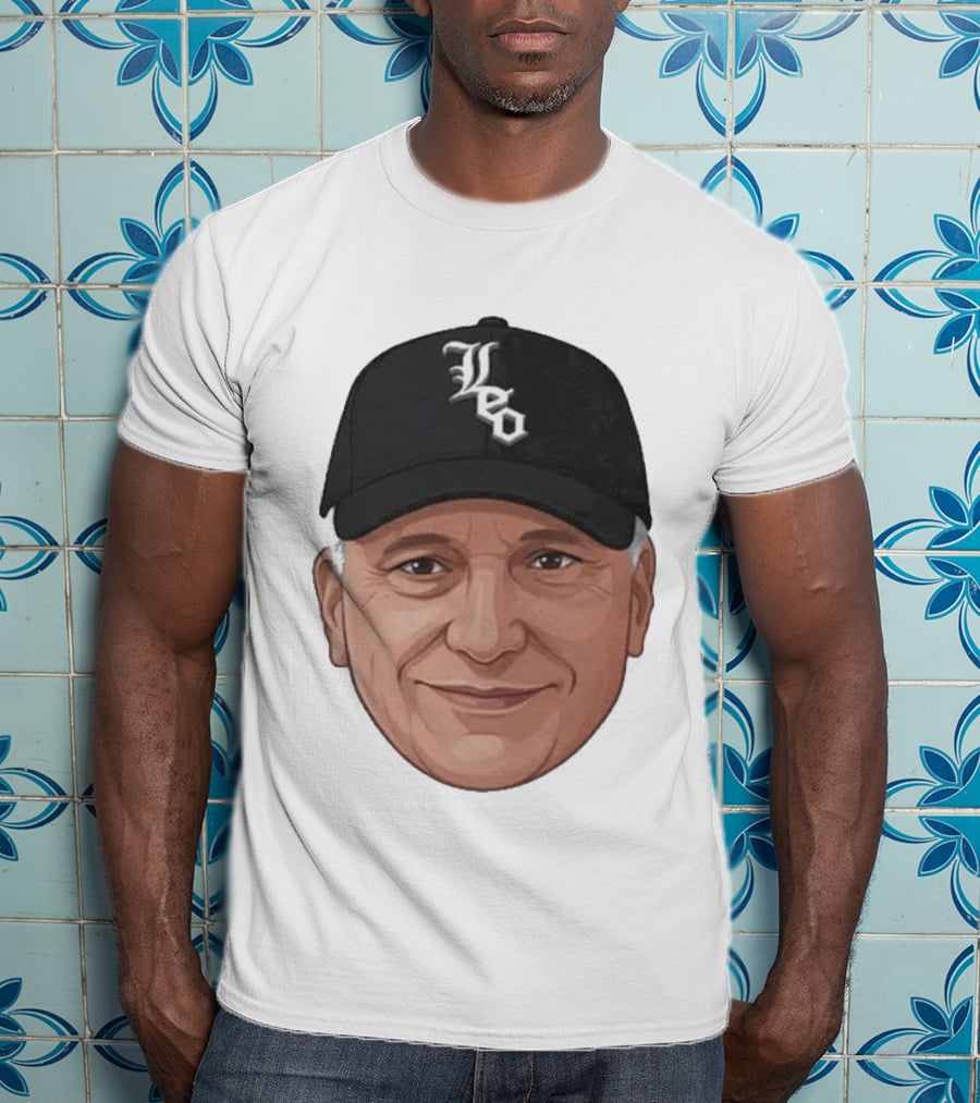 Pope Leo Face Cap Chicago White Sox T-Shirt
