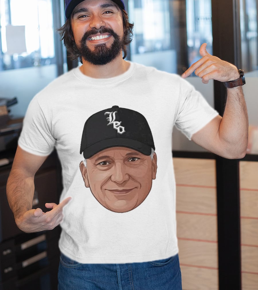 Pope Leo Face Cap Chicago White Sox T-Shirt