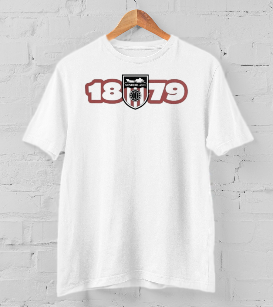 Sunderland AFC 1879 Badge Red Black Football Soccer T-Shirt