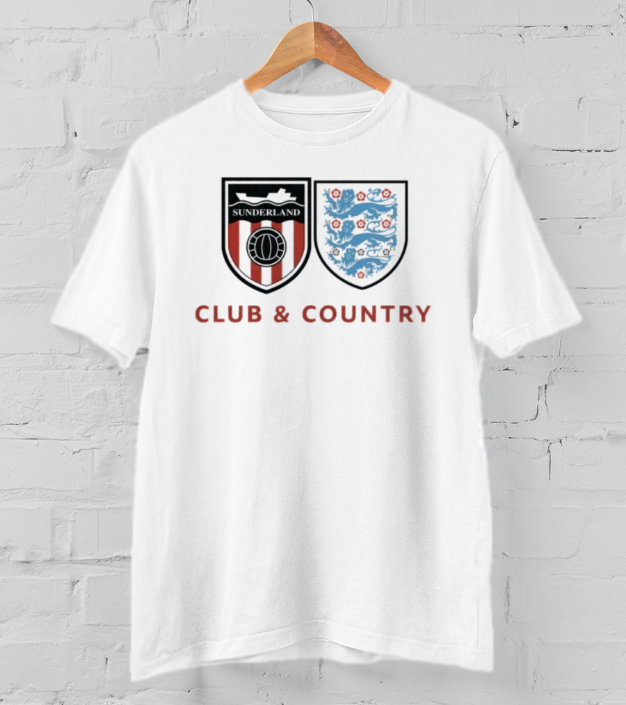 Sunderland Club & Country England Football Crest T-Shirt
