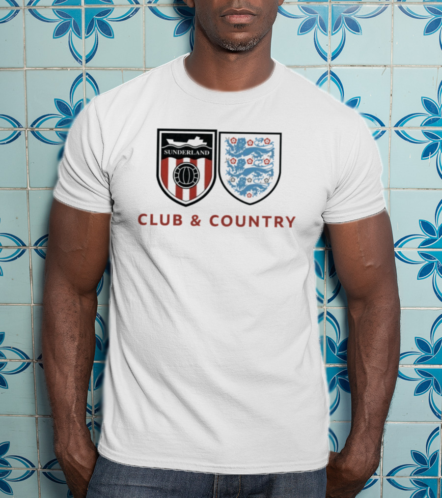 Sunderland Club & Country England Football Crest T-Shirt