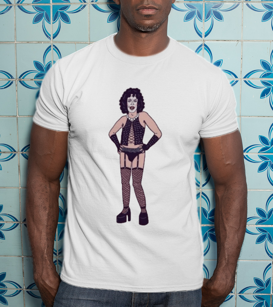 Tim Curry Dr Frank N Furter The Rocky Horror Picture Show Iconic Costume T-Shirt