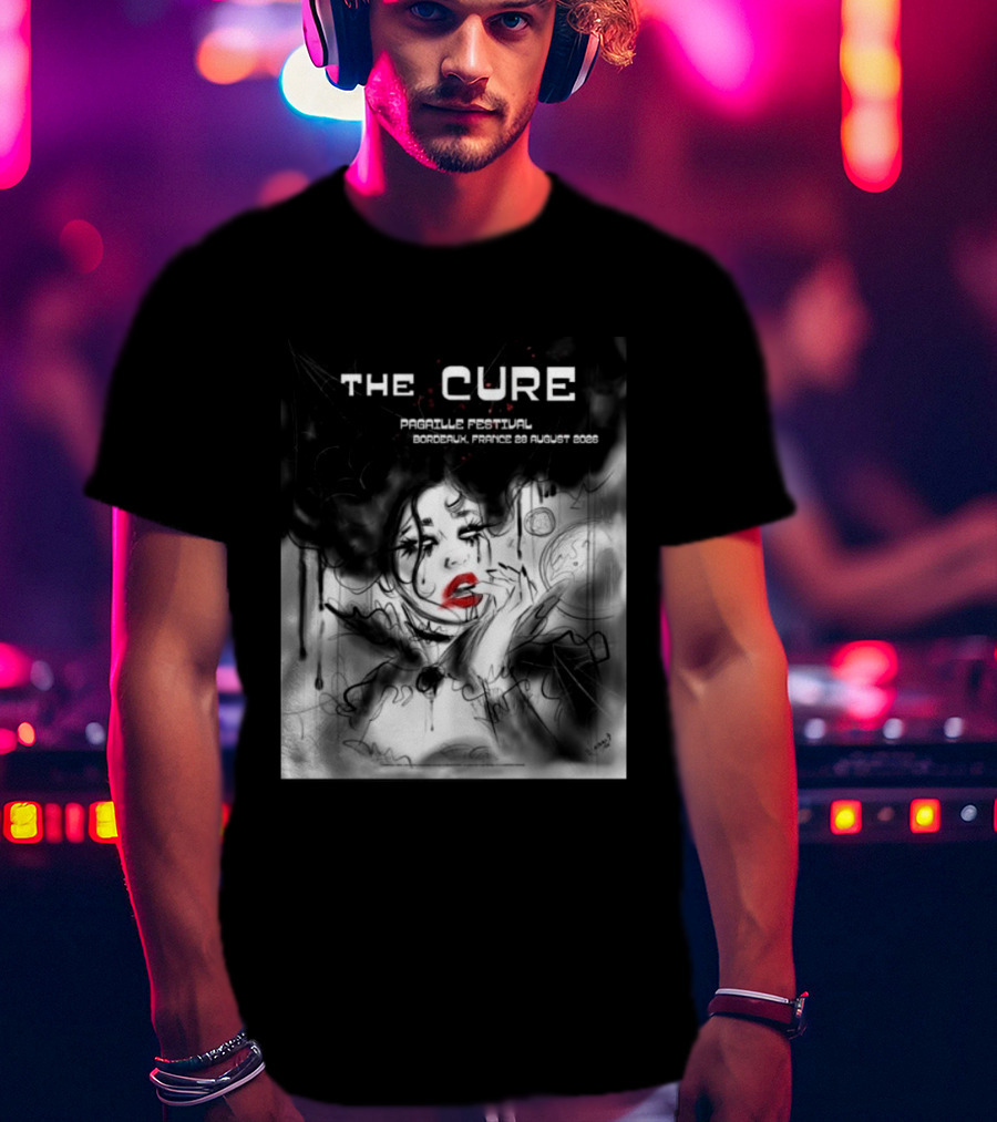 The Cure Pagaille Festival Bordeaux France 28 August 2026 Event T-Shirt