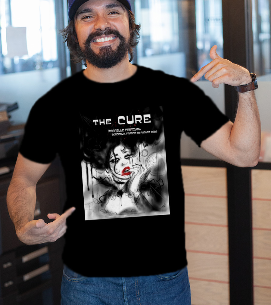 The Cure Pagaille Festival Bordeaux France 28 August 2026 Event T-Shirt