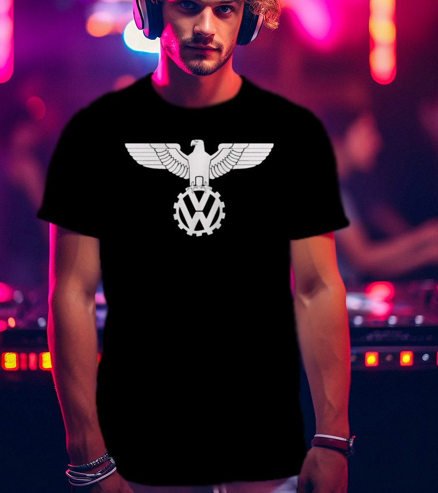 Volkswagen Eagle VW Automotive Emblem Icon With Cogwheel Wings T-Shirt