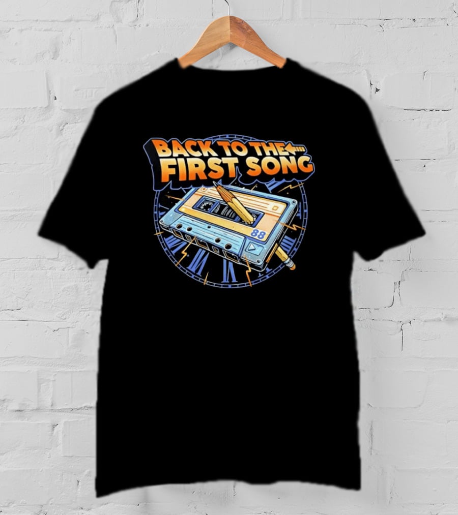 Back To The First Song 88 Cassette Tape Retro Rewind Nostalgia T-Shirt