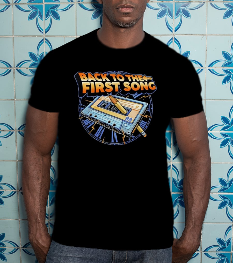 Back To The First Song 88 Cassette Tape Retro Rewind Nostalgia T-Shirt