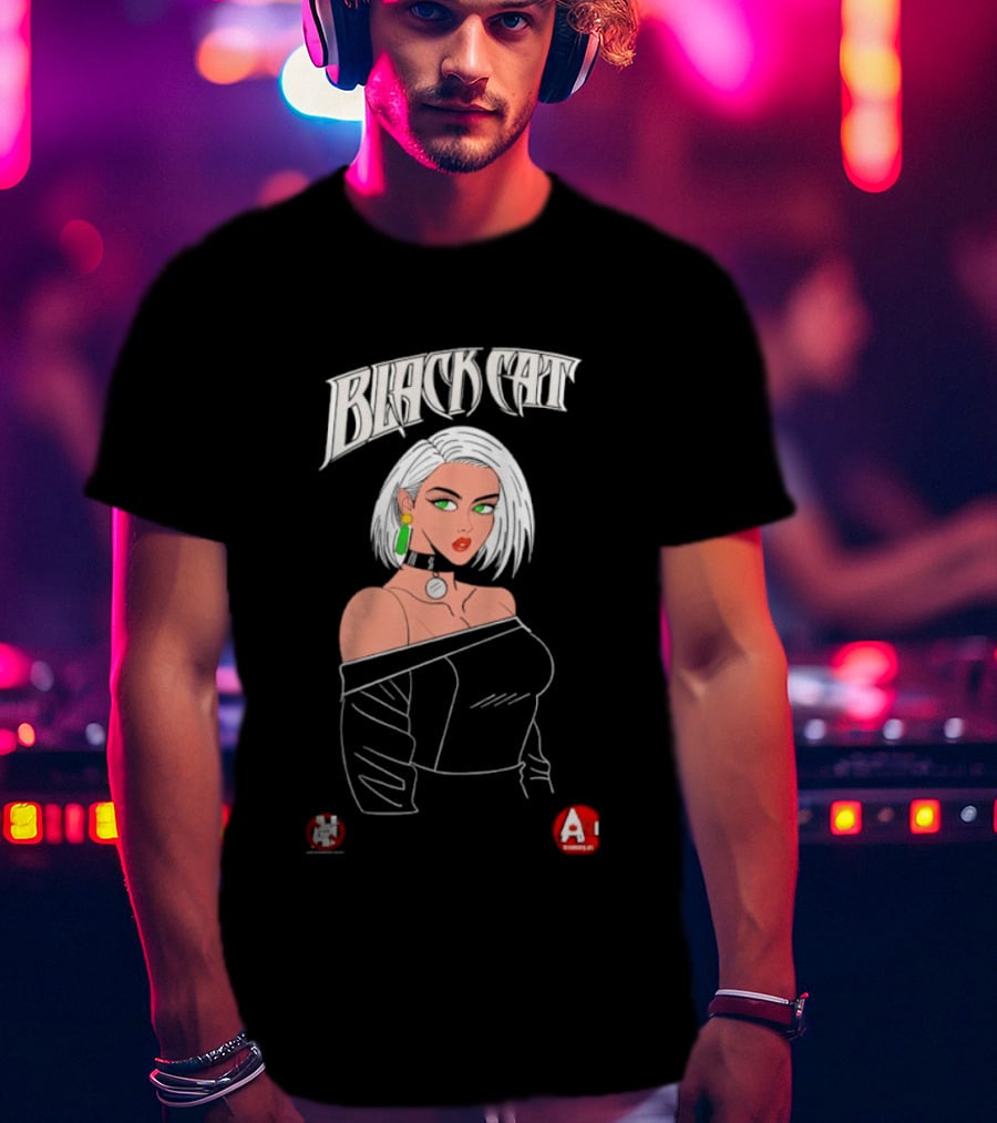 Black Cat Marvel Felicia Hardy Character Comic T-Shirt