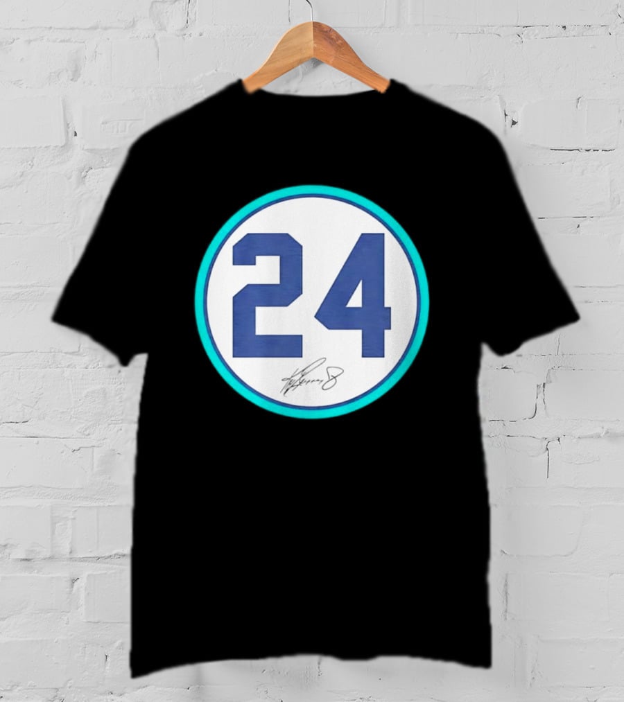 Ken Griffey Jr Number 24 Seattle Mariners Team Jersey Number T-Shirt