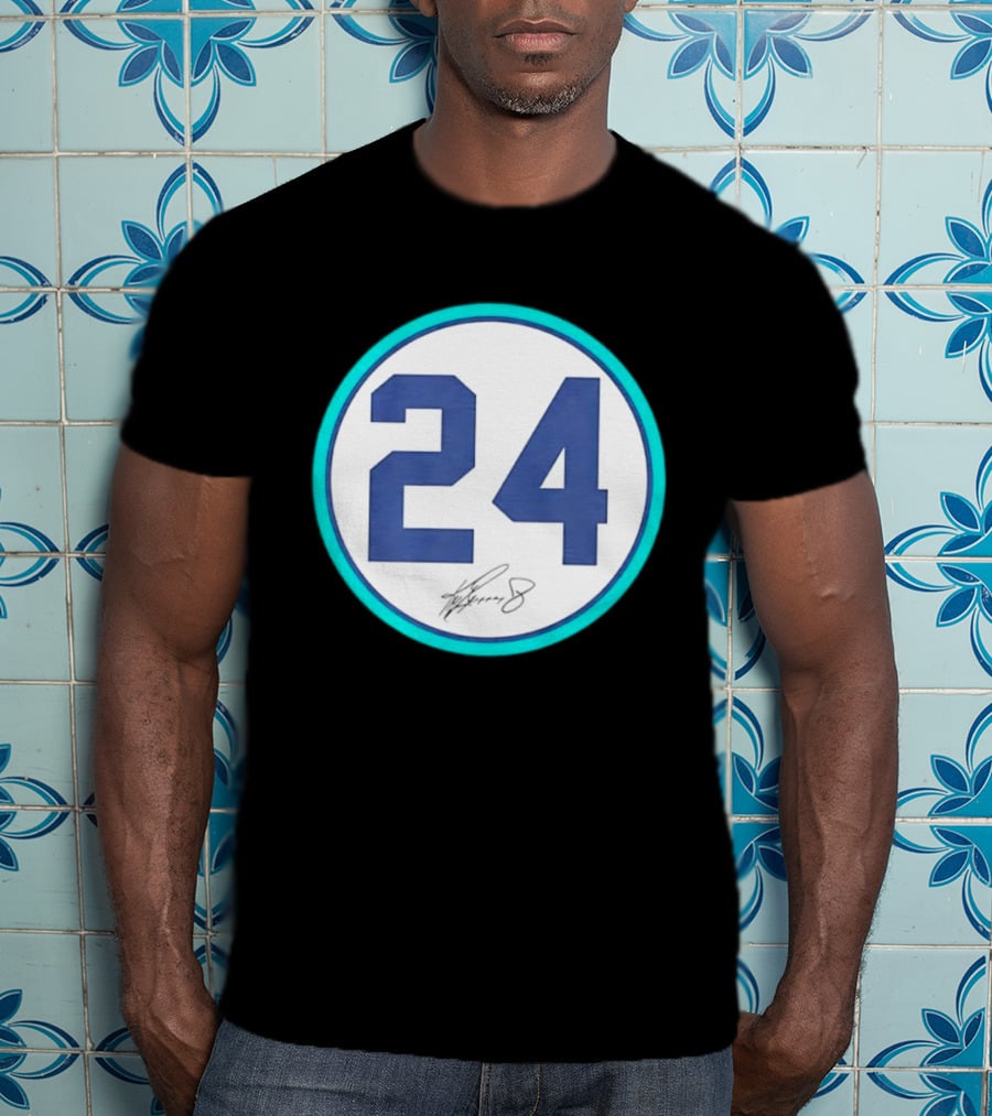 Ken Griffey Jr Number 24 Seattle Mariners Team Jersey Number T-Shirt