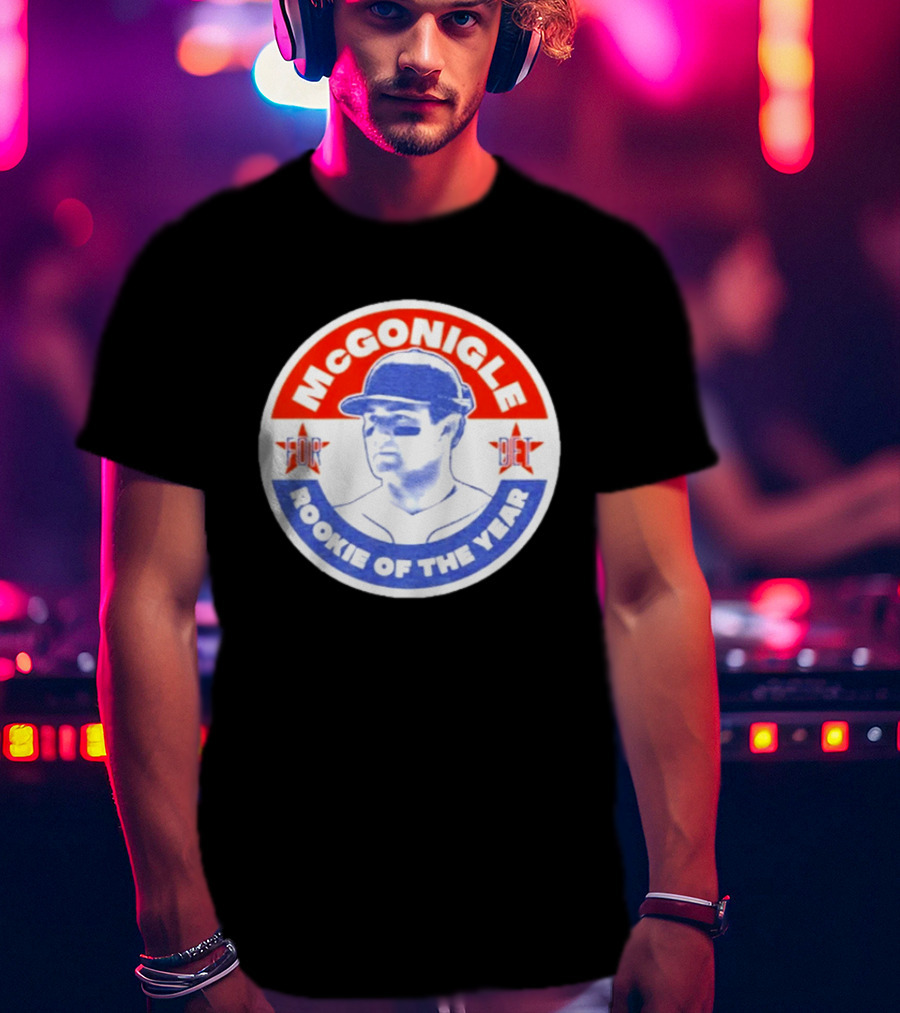 Kevin McGonigle Rookie Of The Year Detroit Baseball Stars T-Shirt