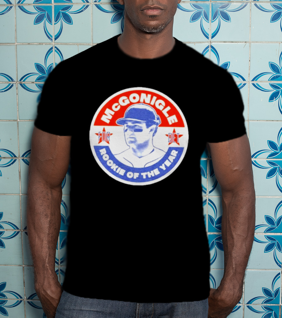 Kevin McGonigle Rookie Of The Year Detroit Baseball Stars T-Shirt