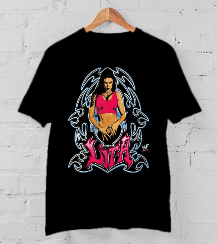 Lita WWF WWE Attitude Era Iconic Wrestling Legend T-Shirt
