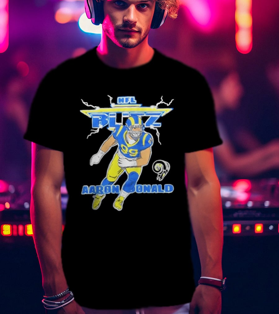 NFL Blitz Aaron Donald Los Angeles Rams 99 T-Shirt