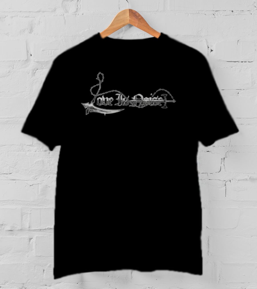 Love Is Noise Store Scythe Sword T-Shirt