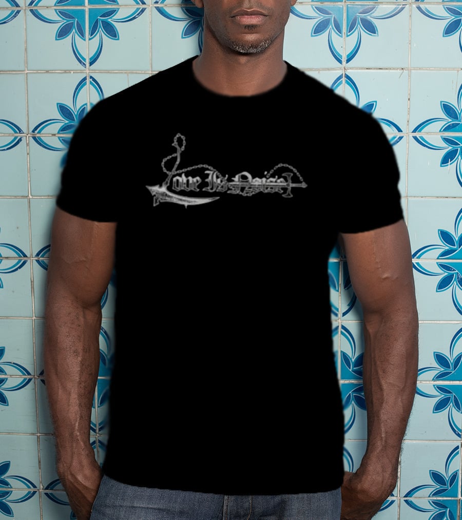 Love Is Noise Store Scythe Sword T-Shirt