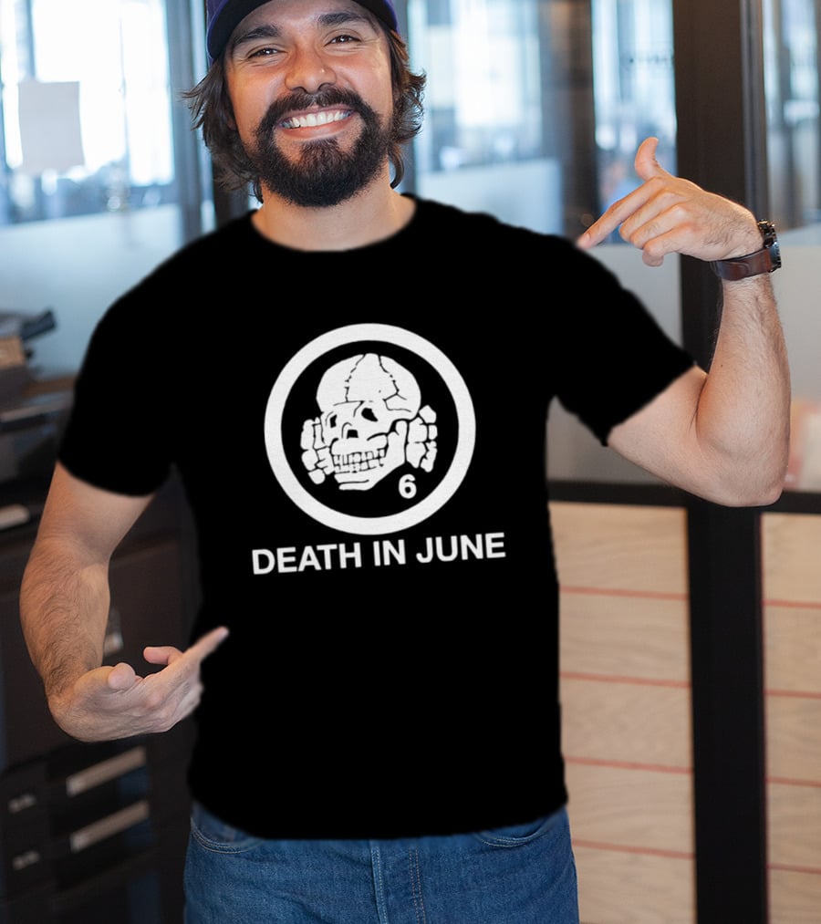 Death In June Skull 6 Neofolk Douglas Pearce T-Shirt