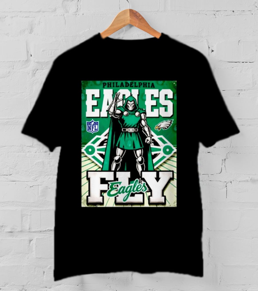 Philadelphia Eagles Doctor Doom NFL Fly Eagles T-Shirt