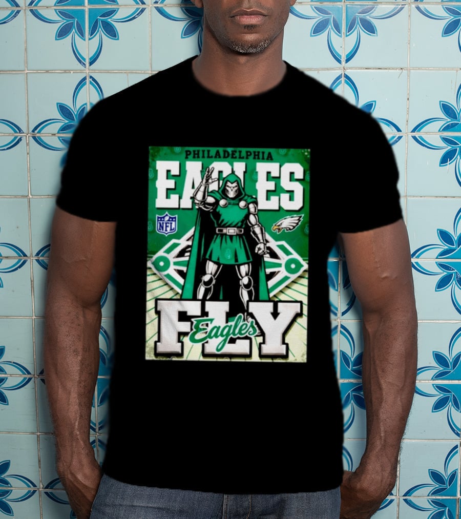 Philadelphia Eagles Doctor Doom NFL Fly Eagles T-Shirt