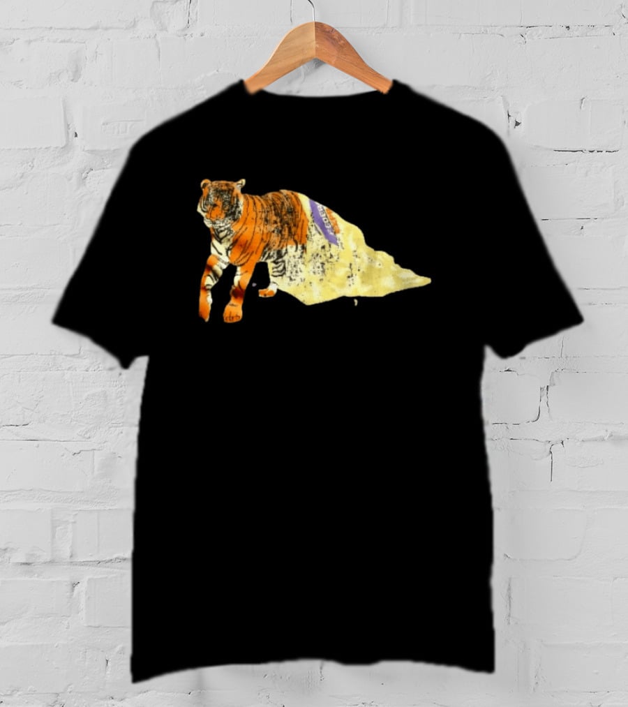 FedEx Tiger Wrapped In Distressed Envelope Packaging Vintage Aesthetic T-Shirt