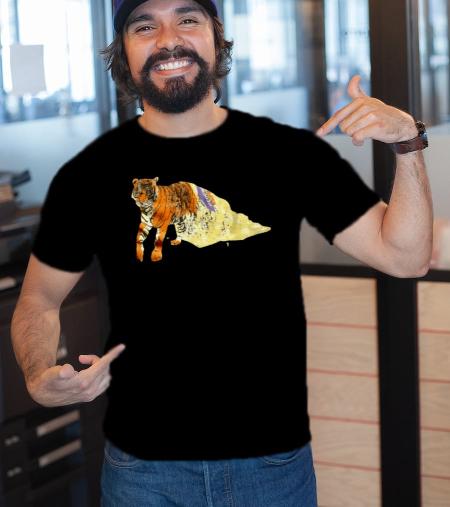 FedEx Tiger Wrapped In Distressed Envelope Packaging Vintage Aesthetic T-Shirt