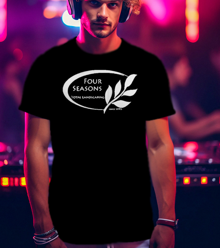 Four Seasons Total Landscaping Since 1992 Leaf T-Shirt